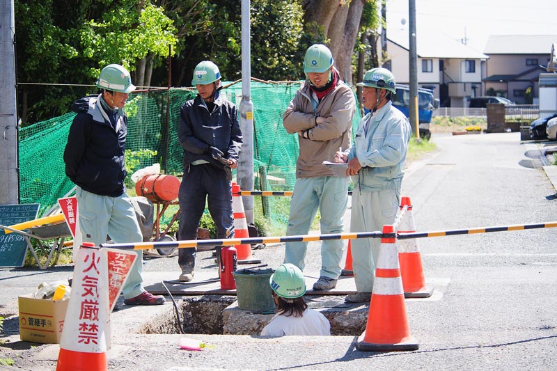 共栄配管株式会社 現場作業の様子